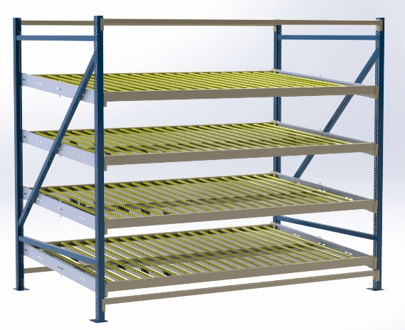 Rayonnage dynamique PRODEX Stockage dynamique pour cartons, colis et bacs PRODEX