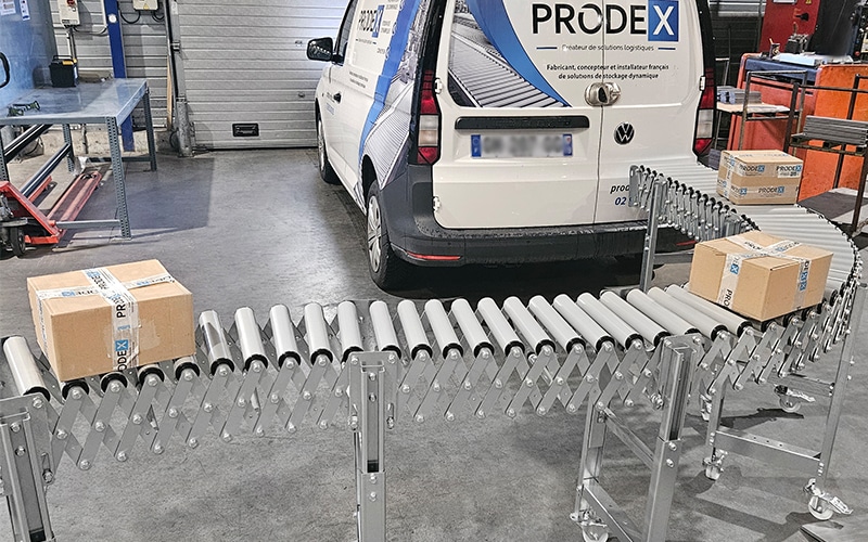 Convoyeur industriel extensible